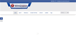 Desktop Screenshot of americanprotraining.com