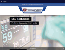 Tablet Screenshot of americanprotraining.com
